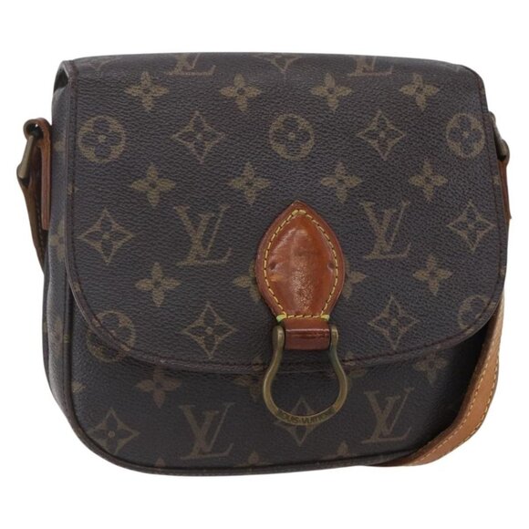 Authentic LOUIS VUITTON Monogram Saint Cloud MM Shoulder Bag M51243 LV